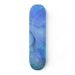 Inner Flow VI – Aqua & Azure Galaxy Skate Deck