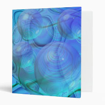 Inner Flow VI – Aqua & Azure Galaxy Vinyl Binder