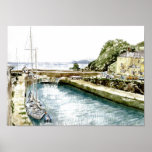 'Inner Harbour and Pier House' Poster