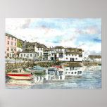 'Inner Harbour, Falmouth' Poster