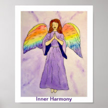 Inner Harmony Angel Poster