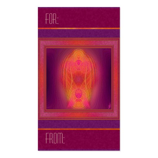 Inner Sanctum Abstract Art Business Card Template (front side)
