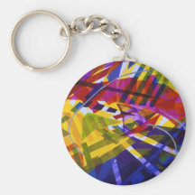 Inner Space – Abstract Rainbow Streams Keychains