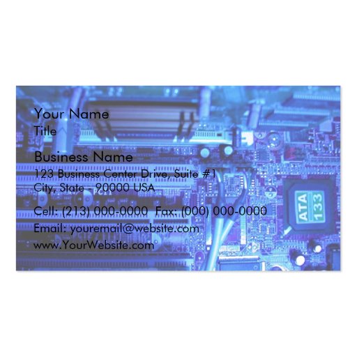 Inner view of CPU Business Cards (front side)