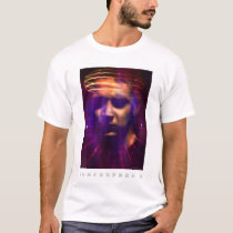 internet, net, sci fi, weird, eerie, face, girl, abstract, structures, digital, graphic, art, cyber, cyberspace, science, mind, techno, something, strange, design, houk, art tshirts, cool tshirts, computers, Shirt with custom graphic design
