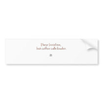 Innisfree Vs. Coffee Bumper Stickers