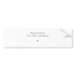 Innisfree Vs. Coffee Bumper Stickers