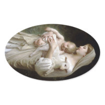 Innocence (L'Innocence) Oval Stickers