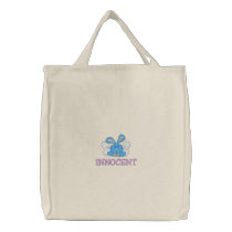Innocent Angel Bunny embroidered bags by silly_strings Innocent Angel Bunny embroidered bags