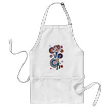 Innocent Angel Girl Circles Design Aprons