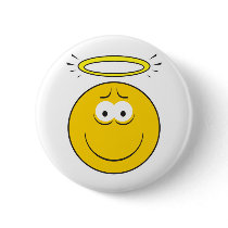 Innocent Angel Smiley Face buttons by doonidesigns Innocent Angel Smiley Face buttons