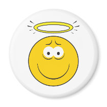 Innocent Angel Smiley Face magnets by doonidesigns Innocent Angel Smiley Face magnets