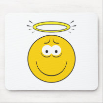 Innocent Angel Smiley Face mousepads by doonidesigns Innocent Angel Smiley Face mousepads
