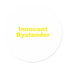 Innocent Bystander stickers by CarbonClothing Innocent Bystander stickers