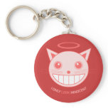 Innocent / Evil Cat keychain