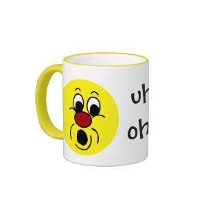 Innocent Face: I don't know who broke the printer mug