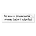 Innocent person executed bumper sticker bumper stickers by LibertyForAll Innocent person executed bumper sticker bumper stickers