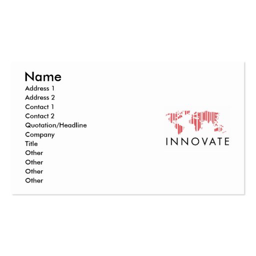 INNOVATE Business Cards