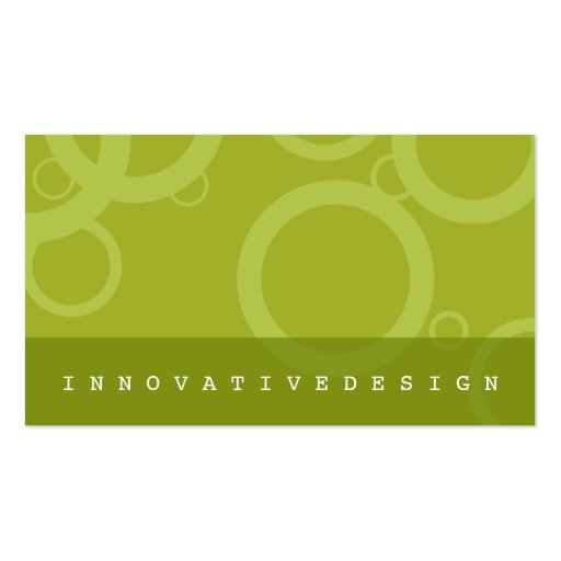 Innovative Design Business Cards (front side)