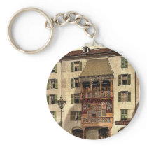 Innsbruck, the Golden Porch, Tyrol, Austro-Hungary Keychain