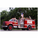 Inola Oklahoma Fire Truck photo sculptures