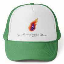 Insane Flaming Eggplant Clothing Hat