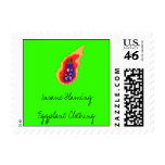 Insane Flaming Eggplant Clothing Stamp