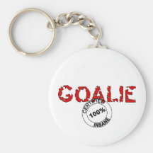 Insane Goalie Key Chains