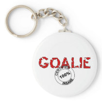 Insane Goalie Key Chains