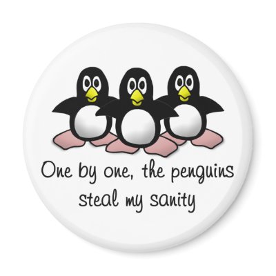 Insane Penguins Refrigerator Magnets by ironydesign
