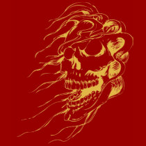 Insane skull speghetti strap tank t-shirts