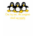 Insanity Penguins t-shirts by ironydesign Insanity Penguins t-shirts