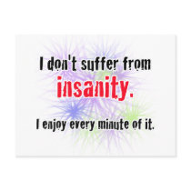 insanity postcards