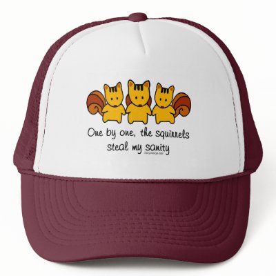 Insanity Squirrels Trucker Hats by ironydesign