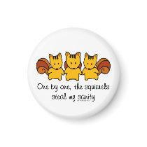 Insanity Squirrels magnets by ironydesign Insanity Squirrels magnets