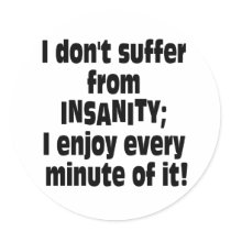 INSANITY stickers