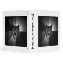 Insanity Wolf Advice Animal Meme Vinyl Binder