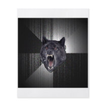 Insanity Wolf Advice Animal Meme Flyer