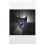 Insanity Wolf Advice Animal Meme Stationery Paper