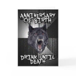 Insanity Wolf birthday card