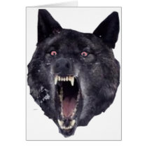 Insanity wolf greeting cards