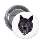 Insanity wolf pinback button