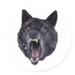 Insanity wolf round stickers