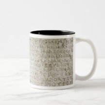 Inscription in the Kushana language written Coffee Mug