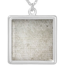 Inscription in the Kushana language written Necklaces