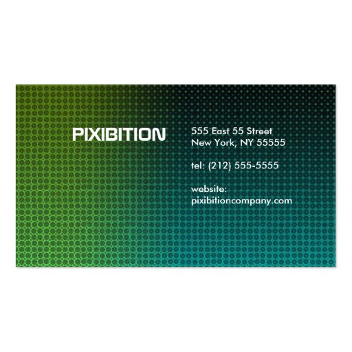 Insert Photo Business Card Template 1 (back side)