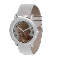 Insert Vertical Photo - number template Wrist Watch at Zazzle