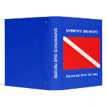 INSERT YOUR NAME - DIVE RECORD 3 RING BINDER