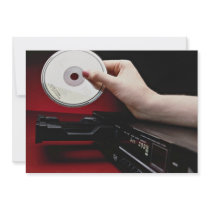 Inserting CD into CD player Invites