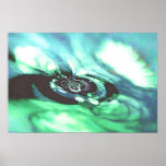 Inside a melting Iceberg posters